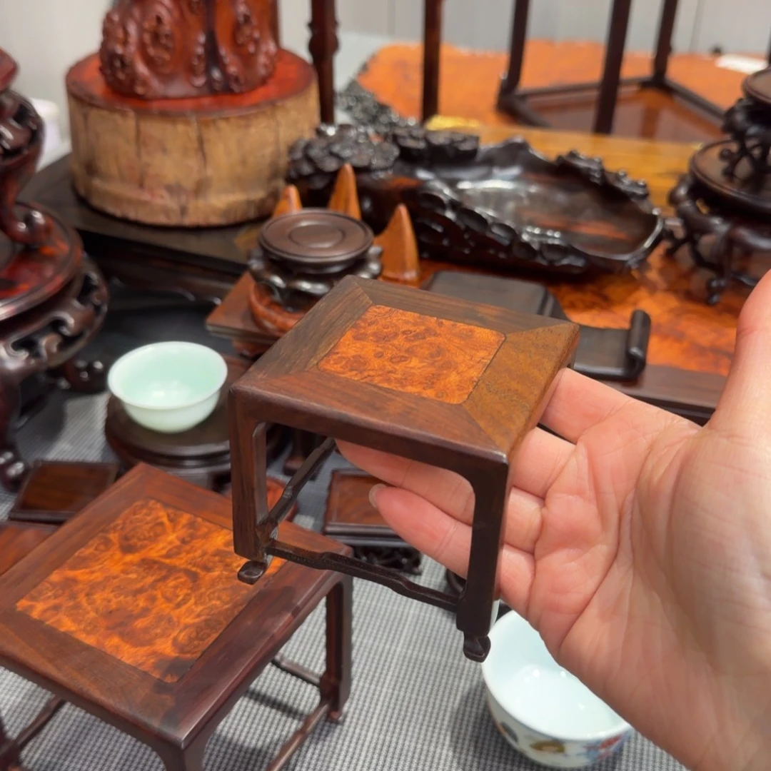 木大红酸枝交趾黄檀底座