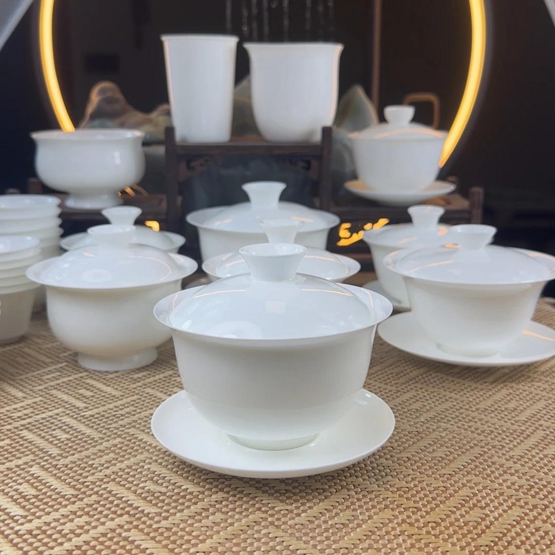 ****青盖下160ml盖碗超薄胎大容量