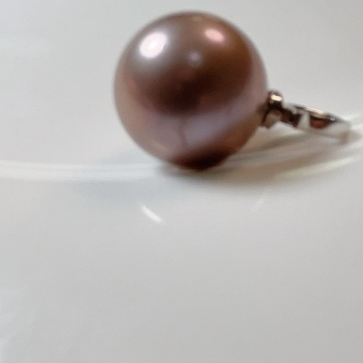 未镶嵌淡水珍珠16.2紫色吊坠重圆