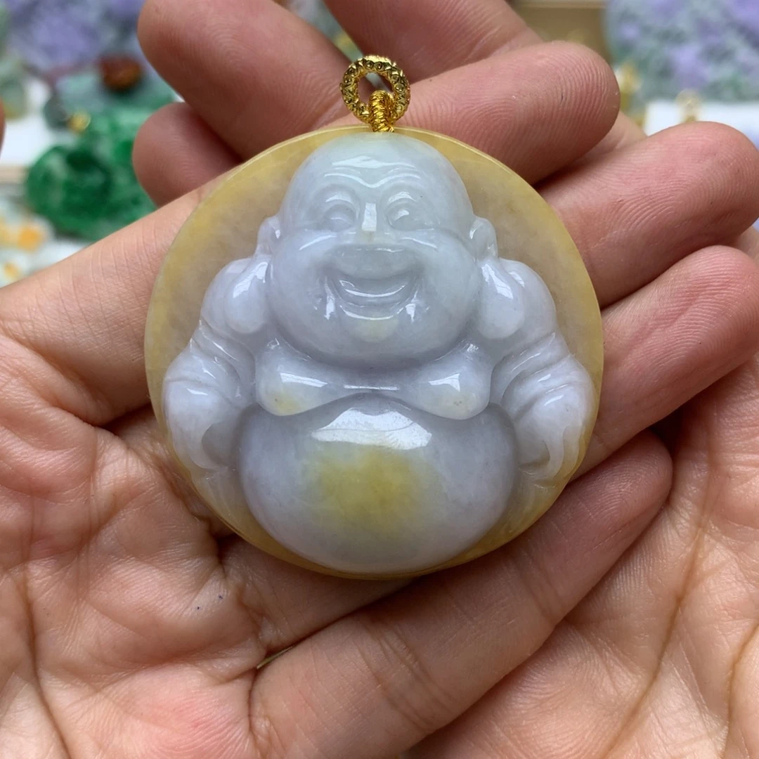 翡翠颈饰未镶嵌彩**姐翡翠