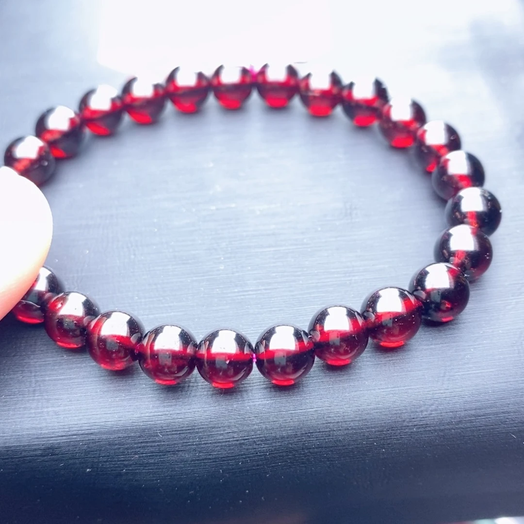 石榴石手链未镶嵌6.6大露