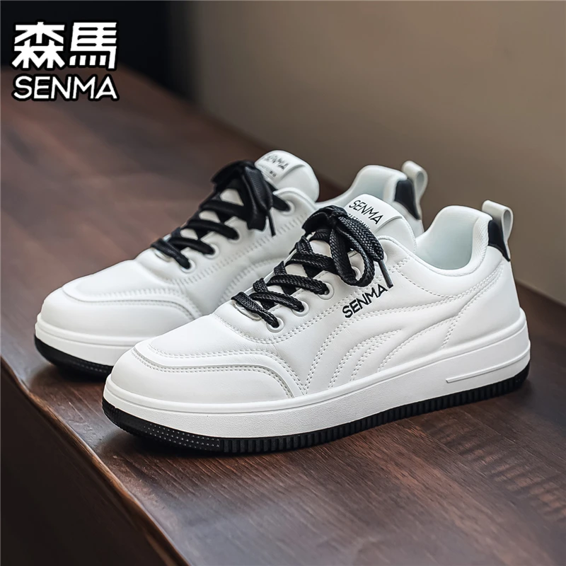 森马SENMA小白鞋男士2025新款秋季百搭休闲板鞋软底耐磨学生潮鞋
