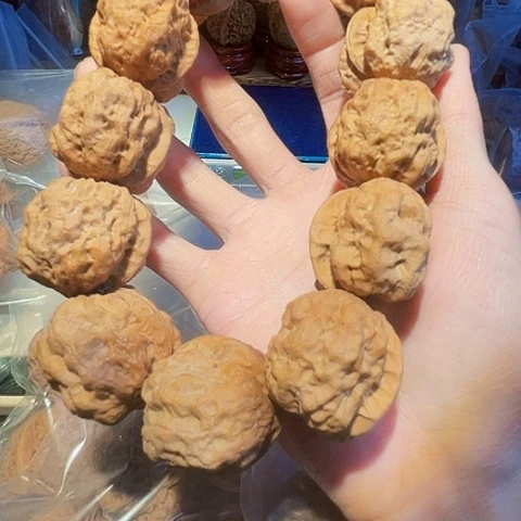 手串文玩核桃金砖舍利12粒带彩37