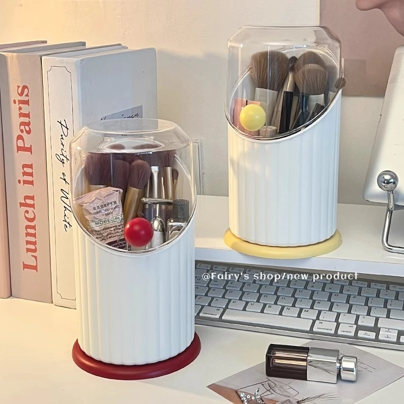 化妆刷收纳筒多格大容量防尘桌面宿舍家用梳妆台眉笔口红整理盒子