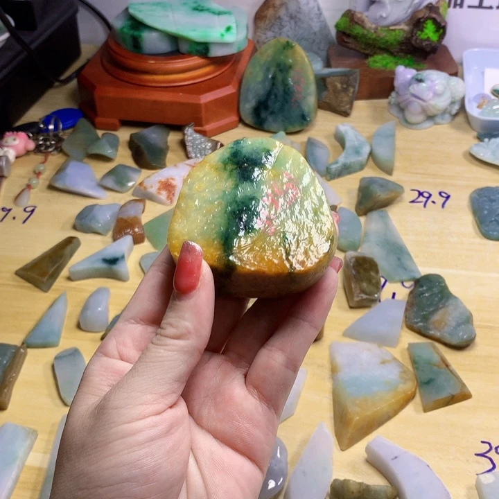 手串翡翠未镶嵌我****纯天然
