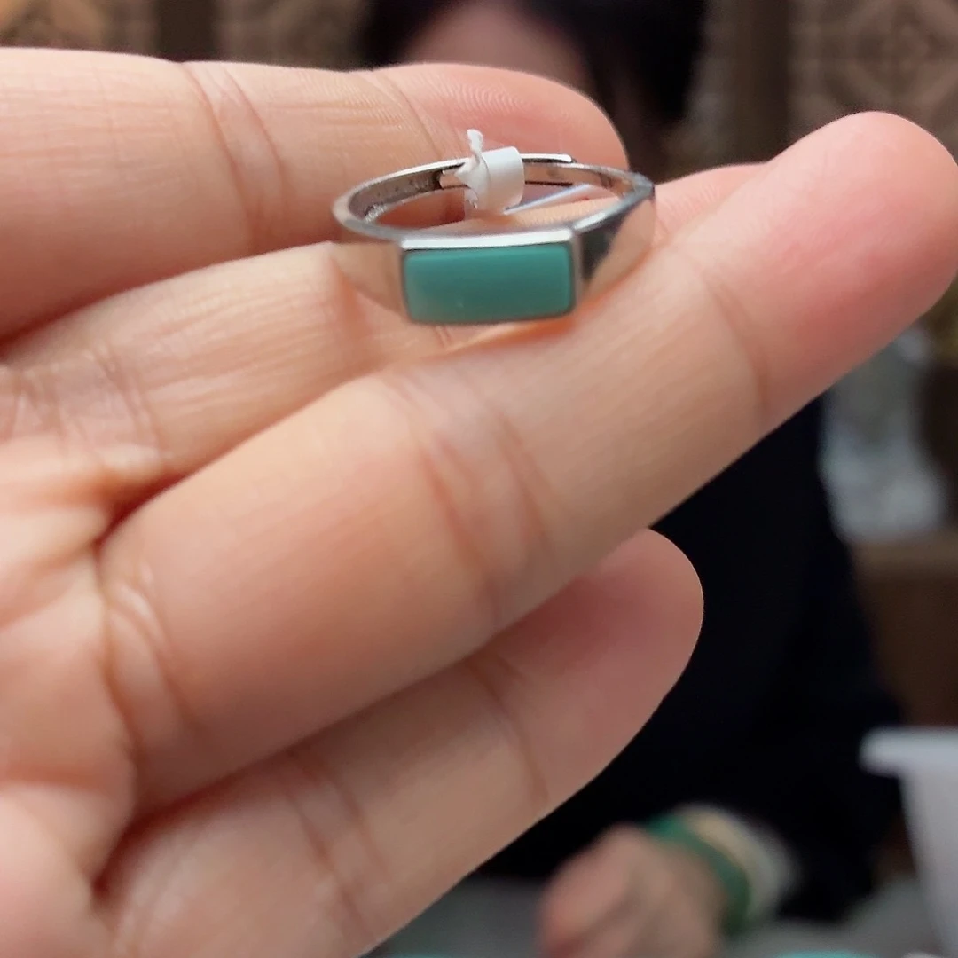 银S925镶嵌绿松石珠宝奇石