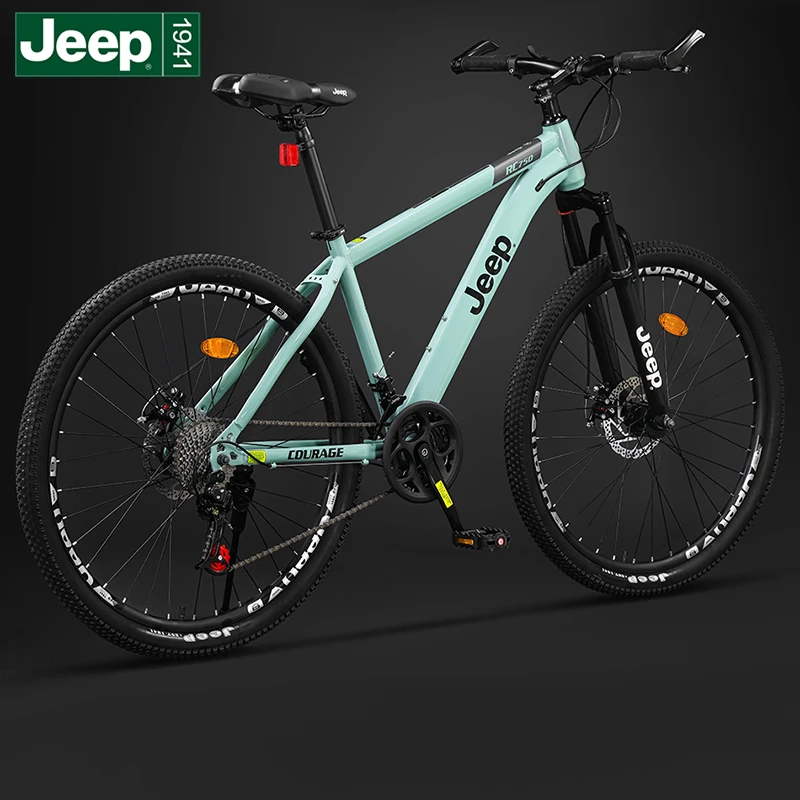 Jeep变速自行车RC750铝合金山地车避震前叉碟刹变速