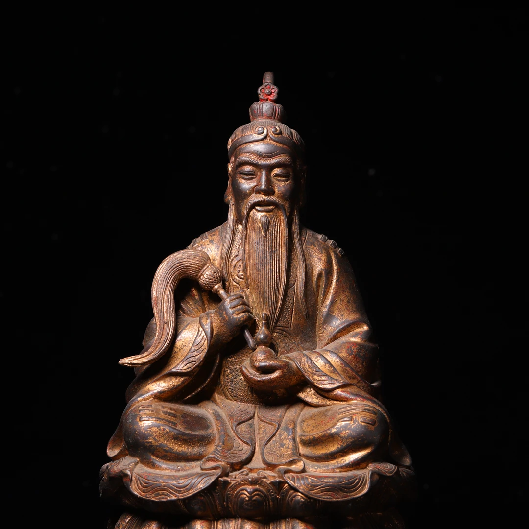 清代铜造像摆件把件