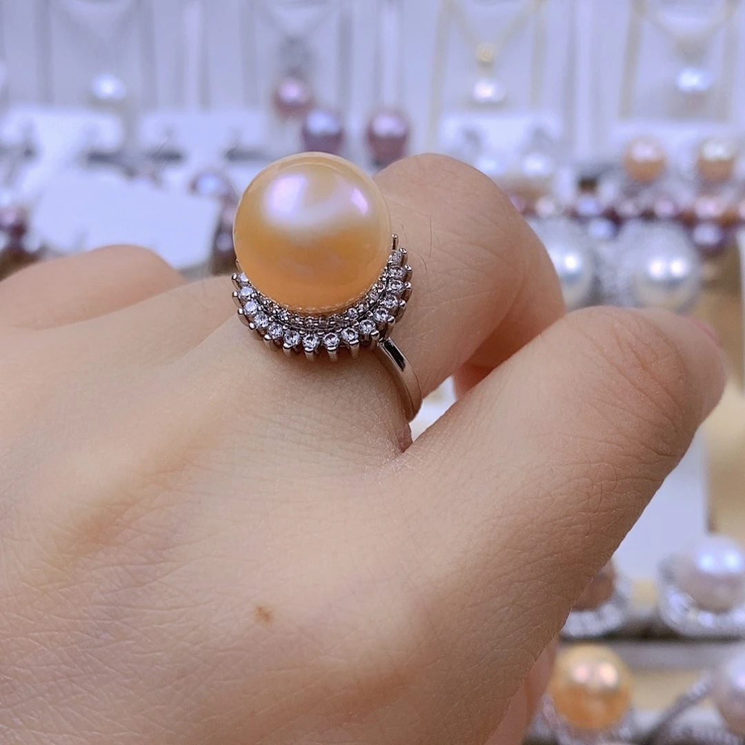 未镶嵌戒指淡水珍珠