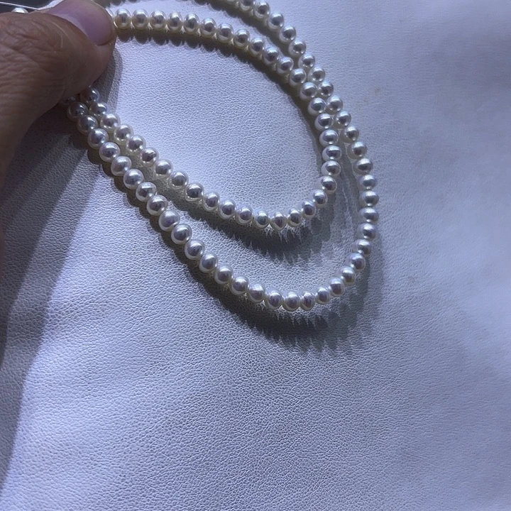 银S925镶嵌颈饰淡水珍珠