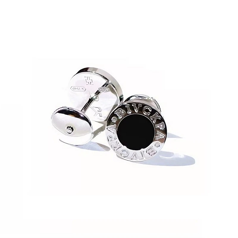 CK珠宝旗舰店 天然玛瑙耳钉 s925银经典个性耳环男女款【官方正品】