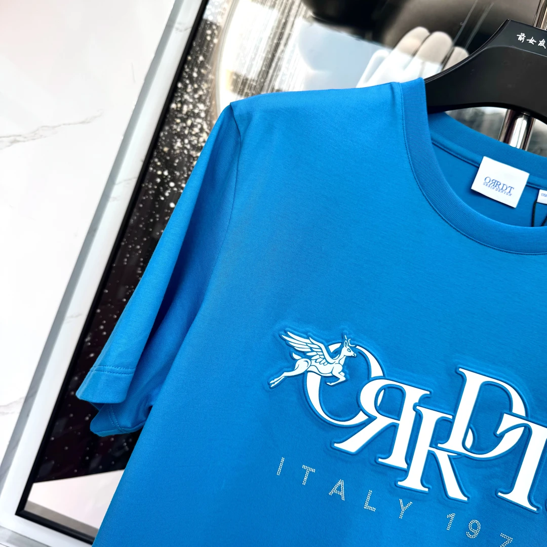 【双R短袖】轻奢新款夏季潮流休闲时尚男士半袖圆领高级男款T恤1278