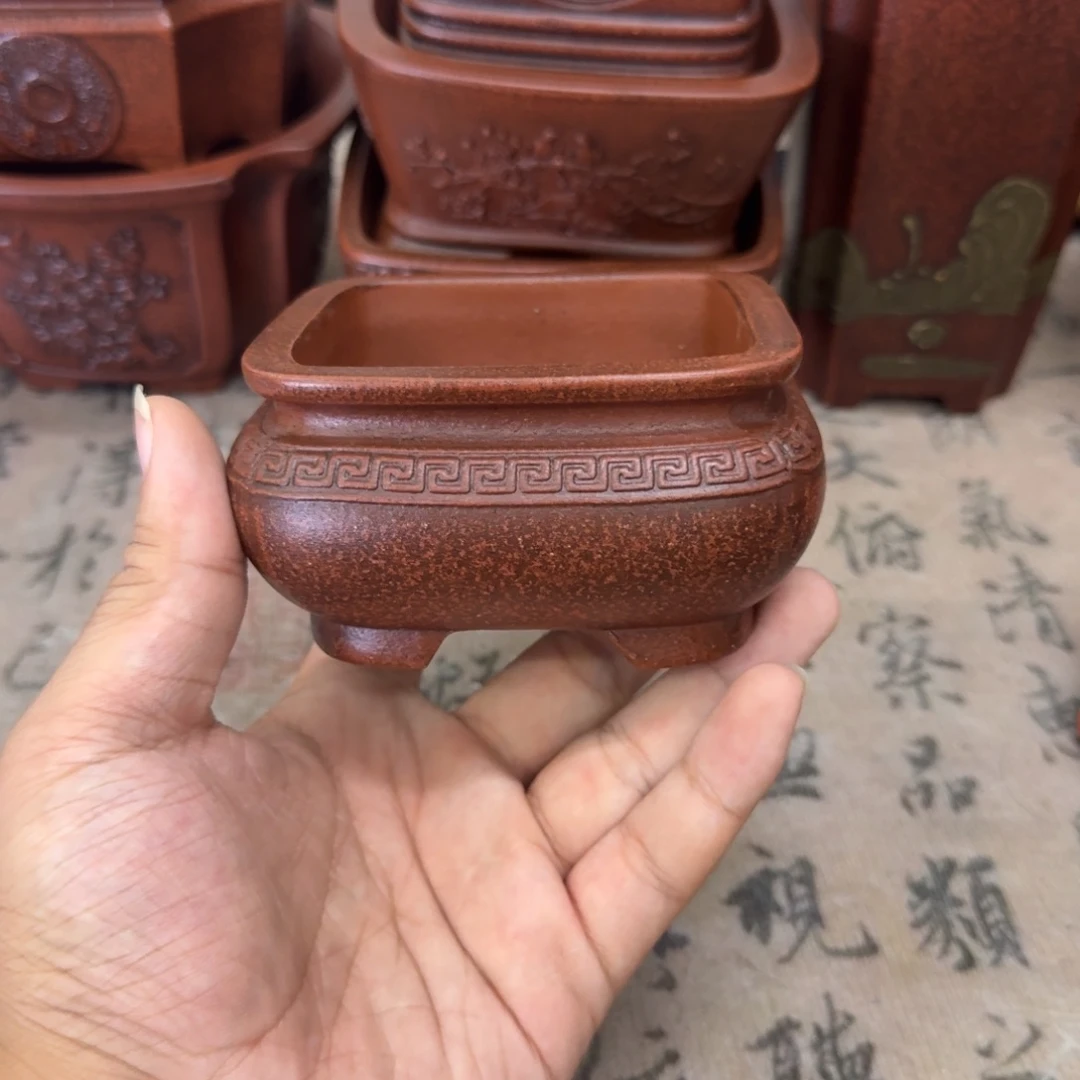 花盆紫砂8x4内经紫砂花盆