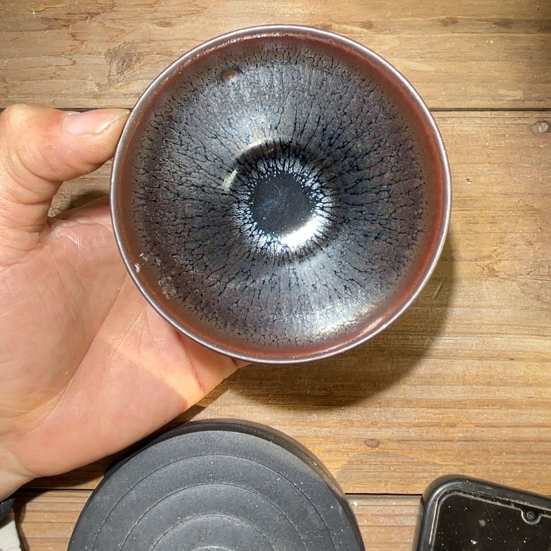 茶盏建窑建盏柴烧226