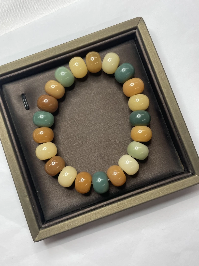 A566 菩提算盘珠多彩手串12mm