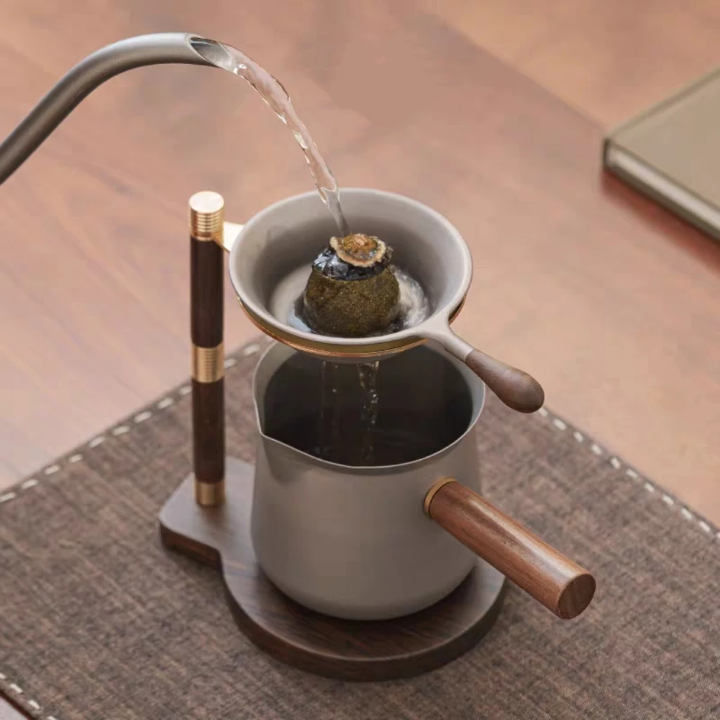 小青柑专用泡茶神器高档功夫茶具纯钛茶漏茶滤茶水分离分茶器