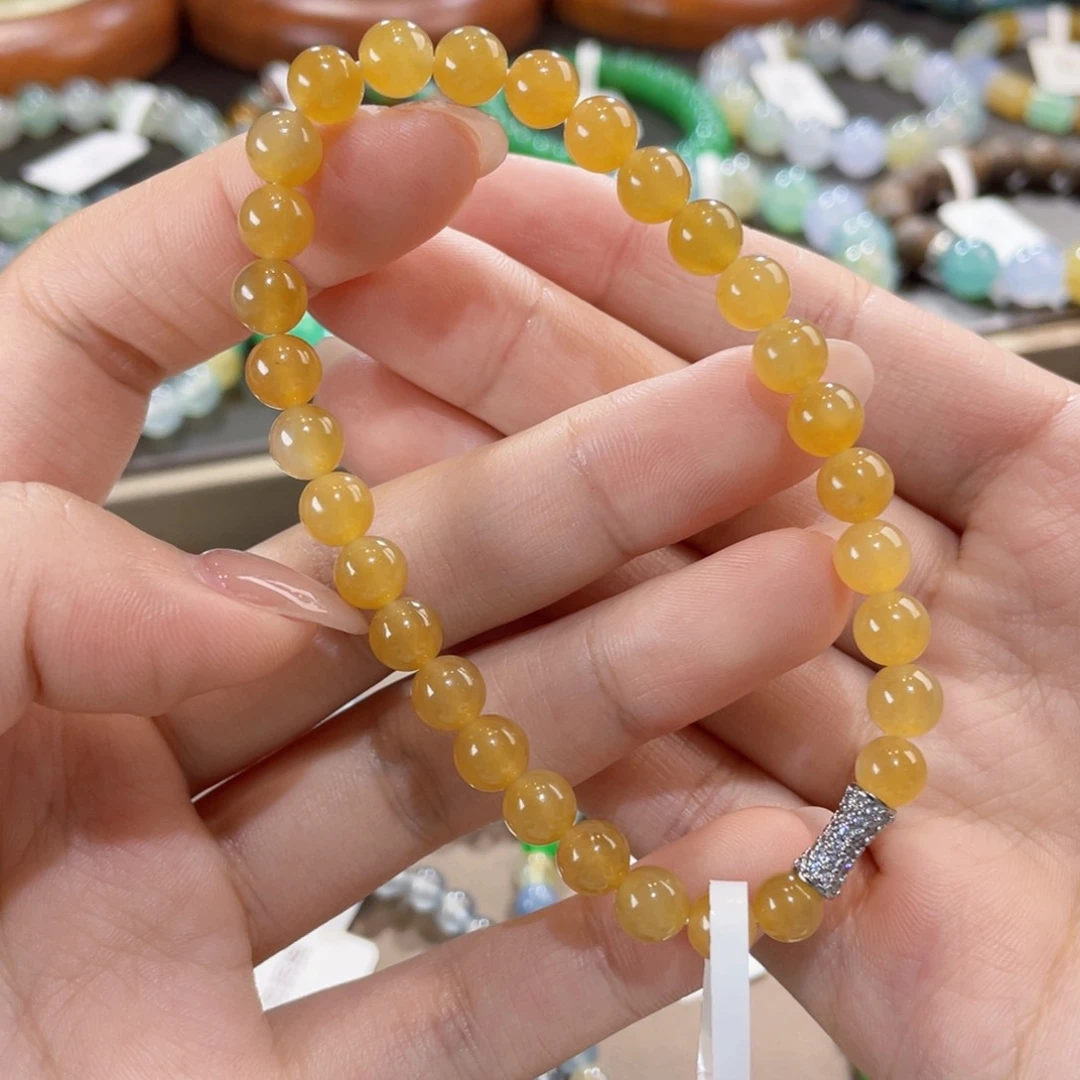 未镶嵌手链翡翠油润黄翡