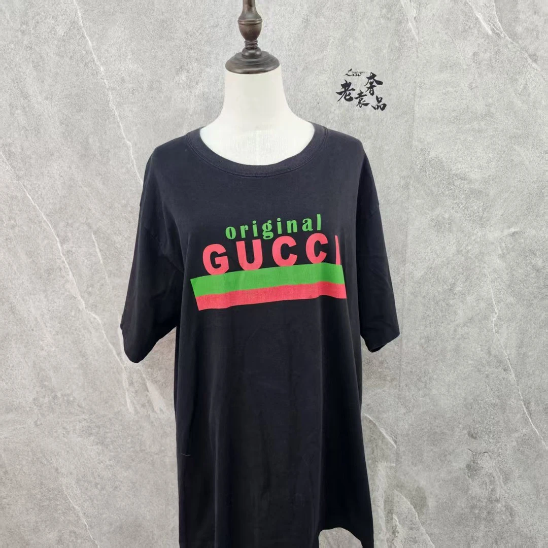 95新 GUCCI/古驰 海囤Q古驰/休闲上衣/L码/hx85062女装黑色印花