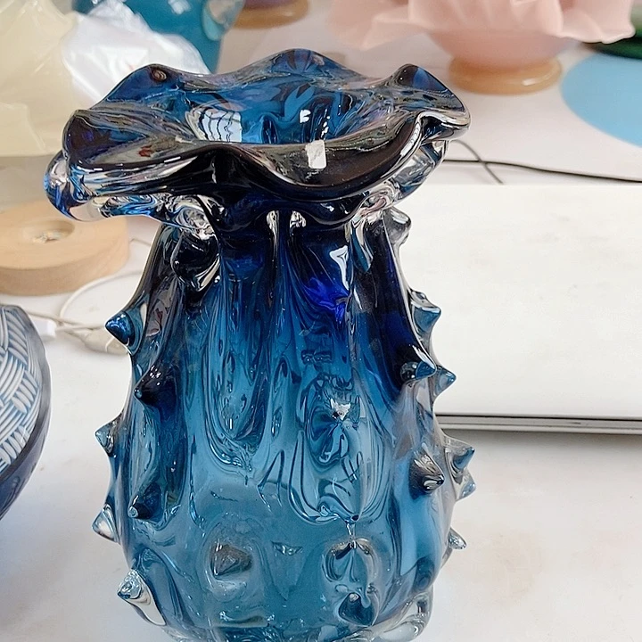 琉璃花瓶高度21厘米左右4厘米