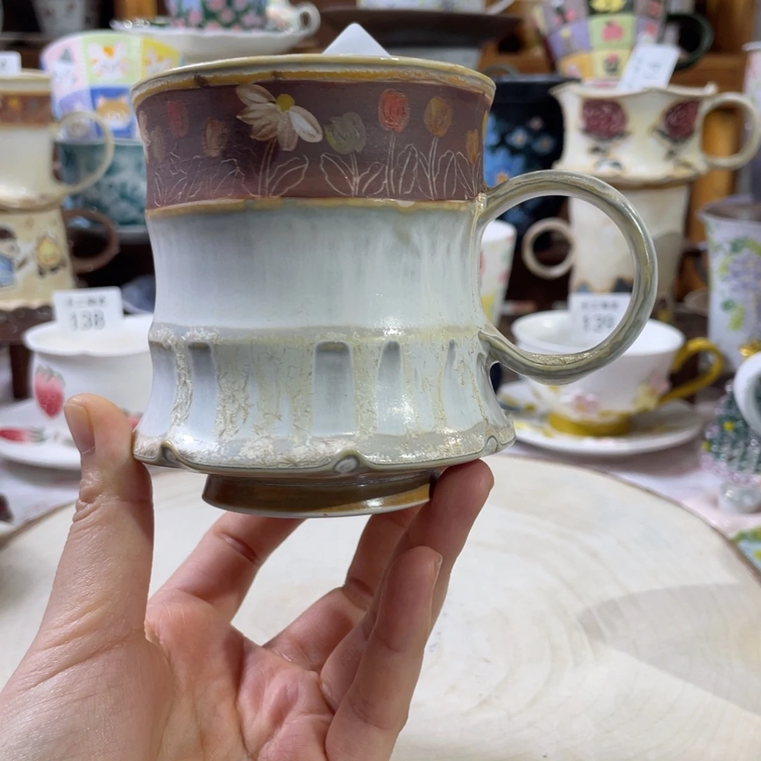 景德镇手工松针釉杯