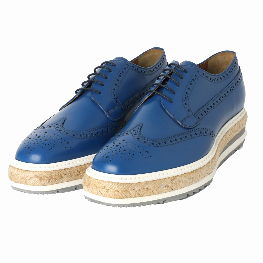 Prada/普拉达男士时尚增高雕花休闲皮鞋 2EG015-B4L-F0016