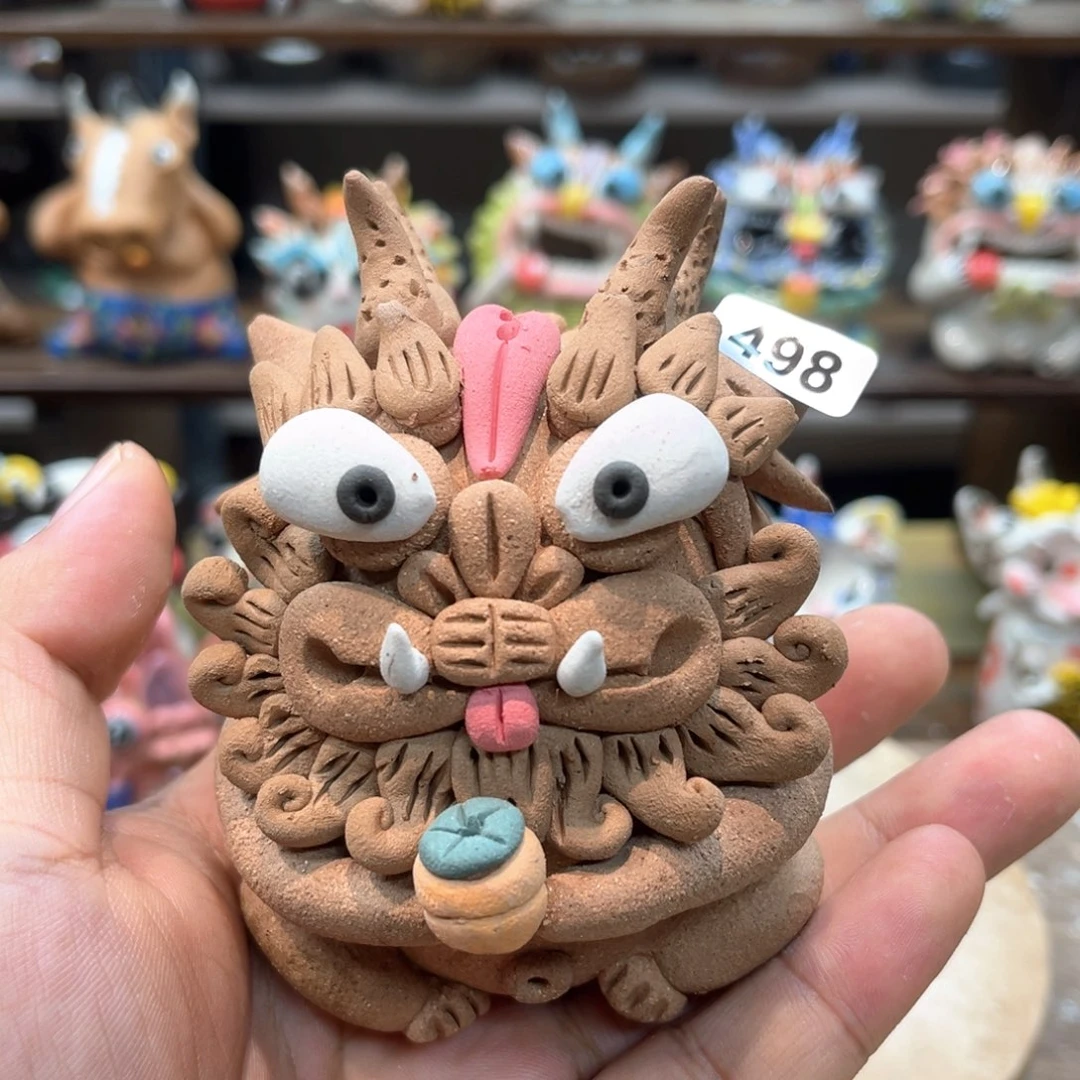 摆件直播间纯手工陶瓷摆件498