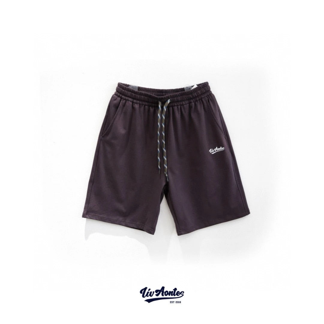 185夏季欧美风短裤男士刺绣褶皱短裤时尚舒适轻奢海妖风