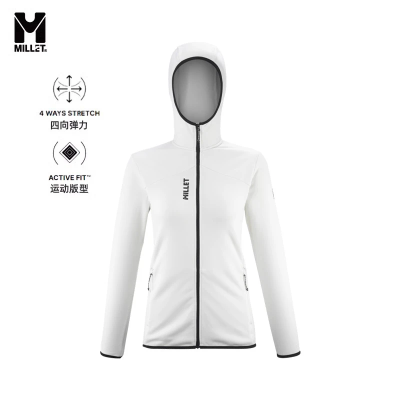 觅乐MILLET户外徒步登山滑雪防风保暖高领男女款抓绒衣MIV10313