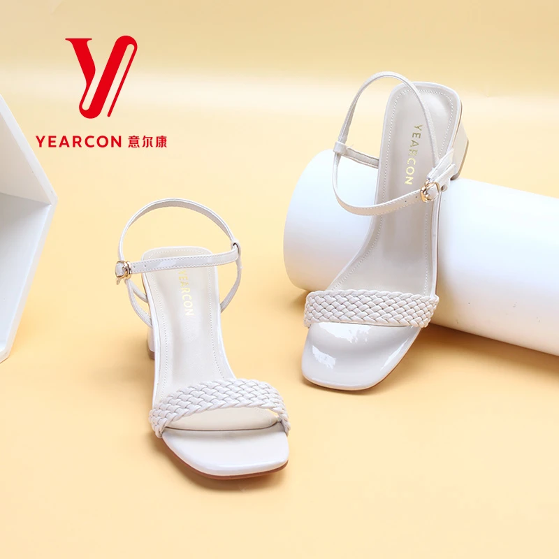 意尔康女鞋凉鞋外穿仙女风时尚休闲小香风百搭夏季厚底01024U