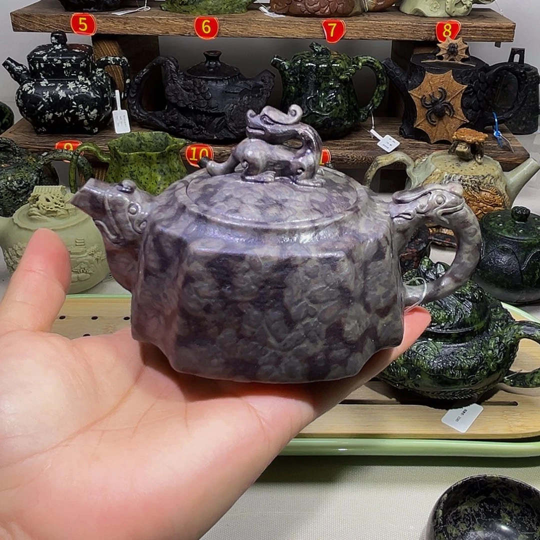 石材米粒石龙尊壶200cc