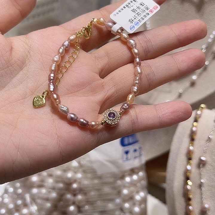 合金淡水珍珠手绳