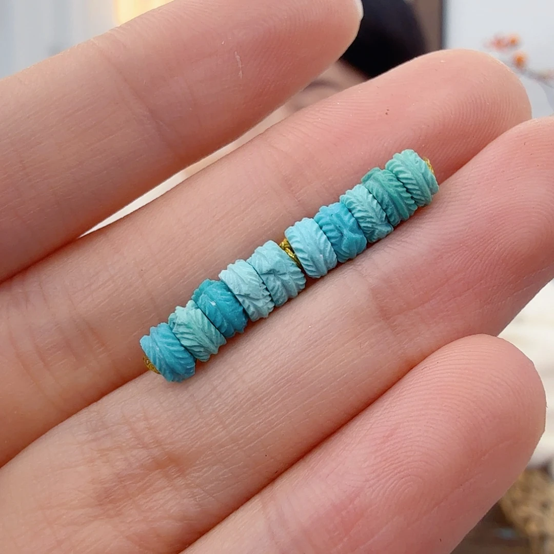 绿松石未镶嵌珠宝半成品