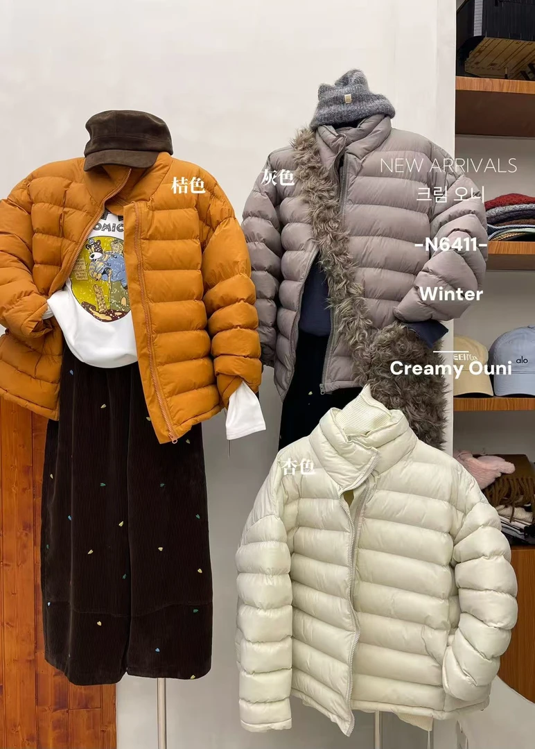 米满满-奶油欧尼-6411-立领排骨加厚保暖棉服kc