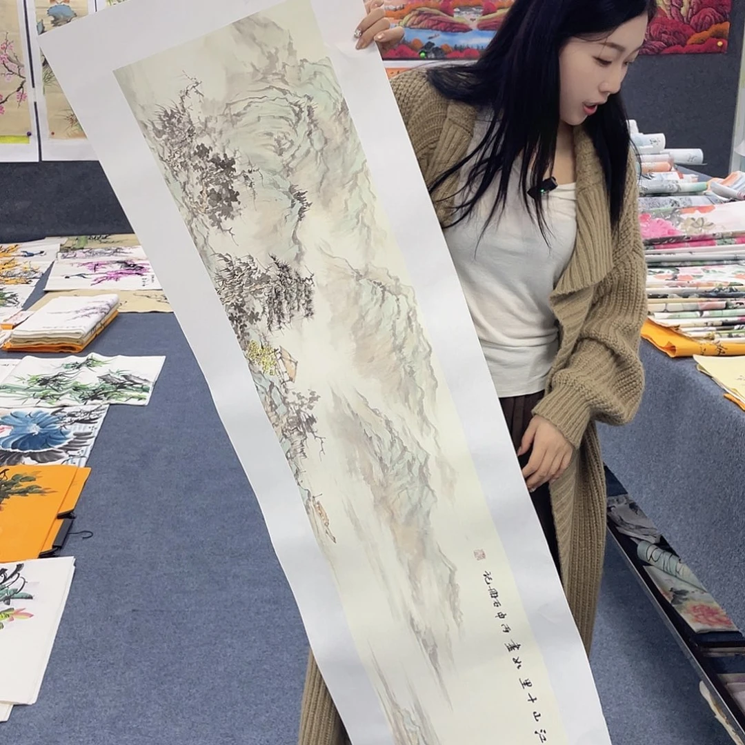 国画作品小姐姐放漏…