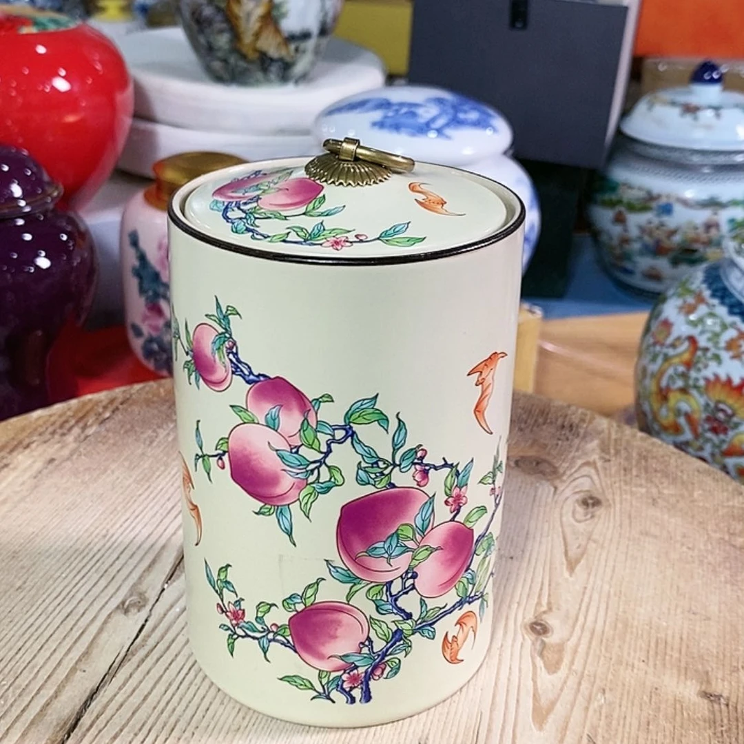 【闪购商品】瓷片陶瓷茶叶罐密封罐