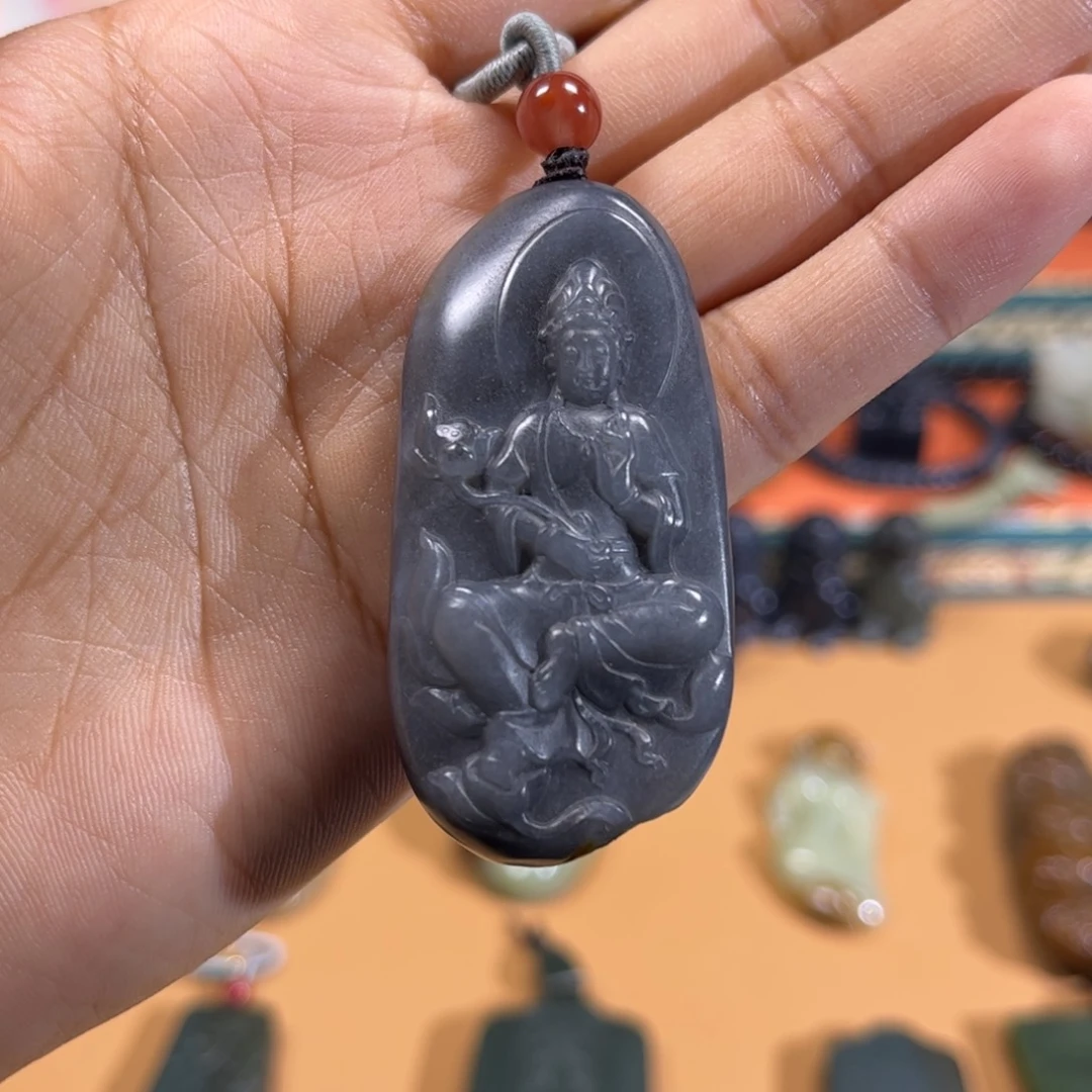 和田玉未镶嵌挂件