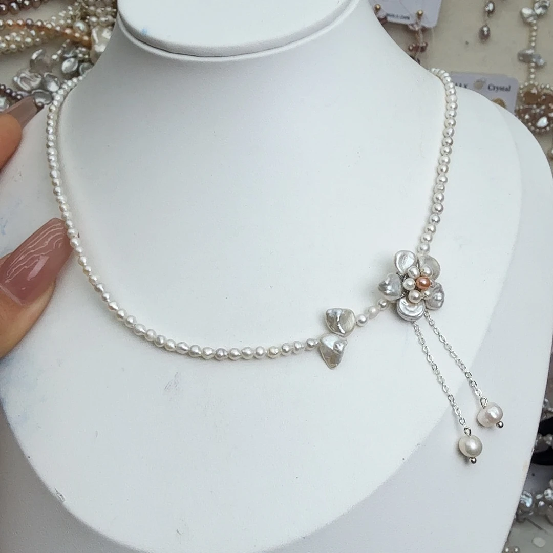 颈饰未镶嵌淡水珍珠