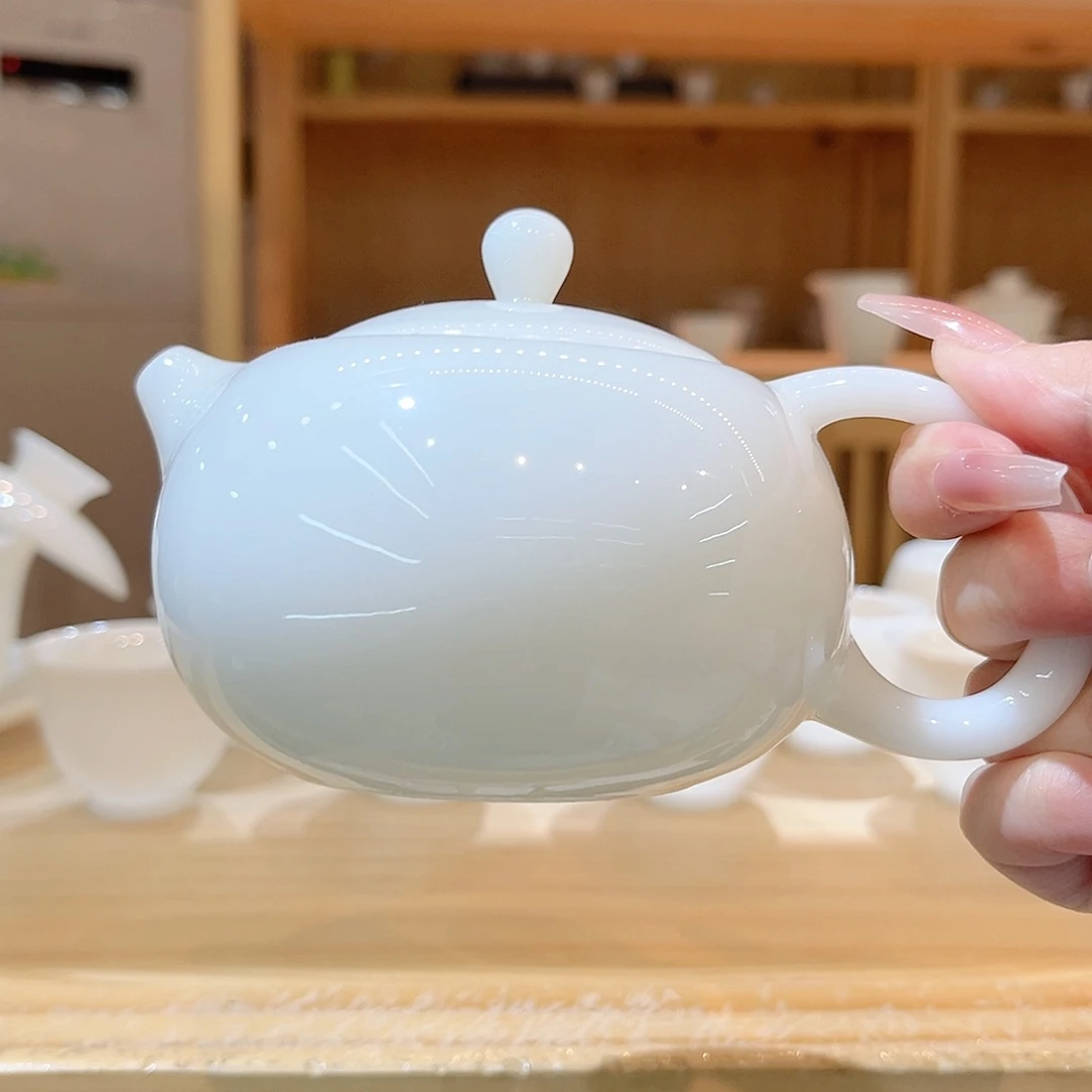 【御瓷斋】璞玉瓷茶壶