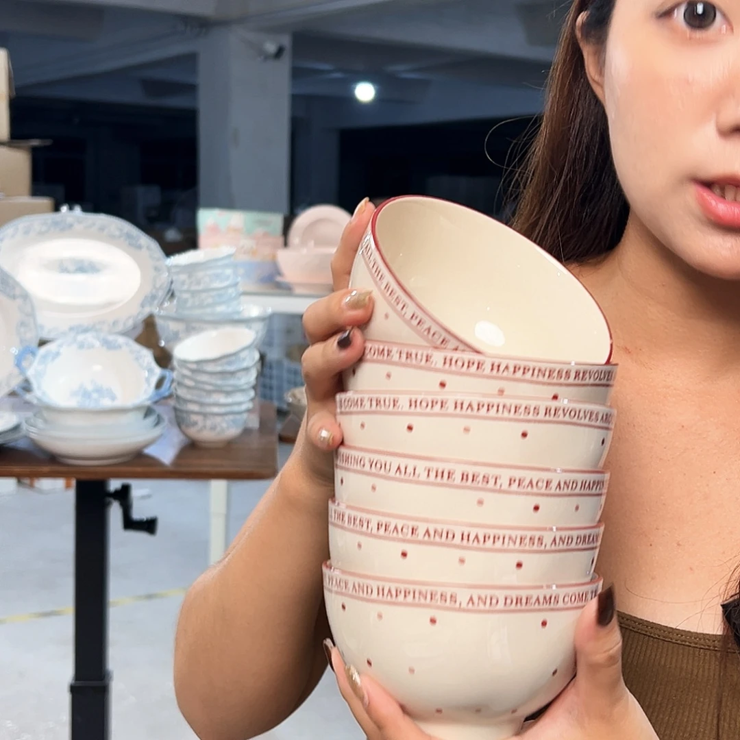 潮州微瑕陶瓷餐具4,5寸