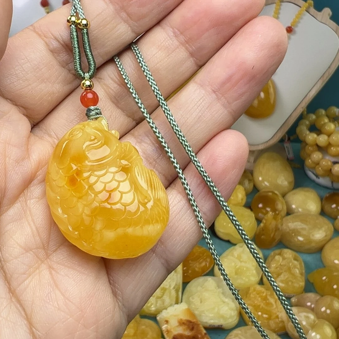 蜜蜡吊坠(赠链)未镶嵌