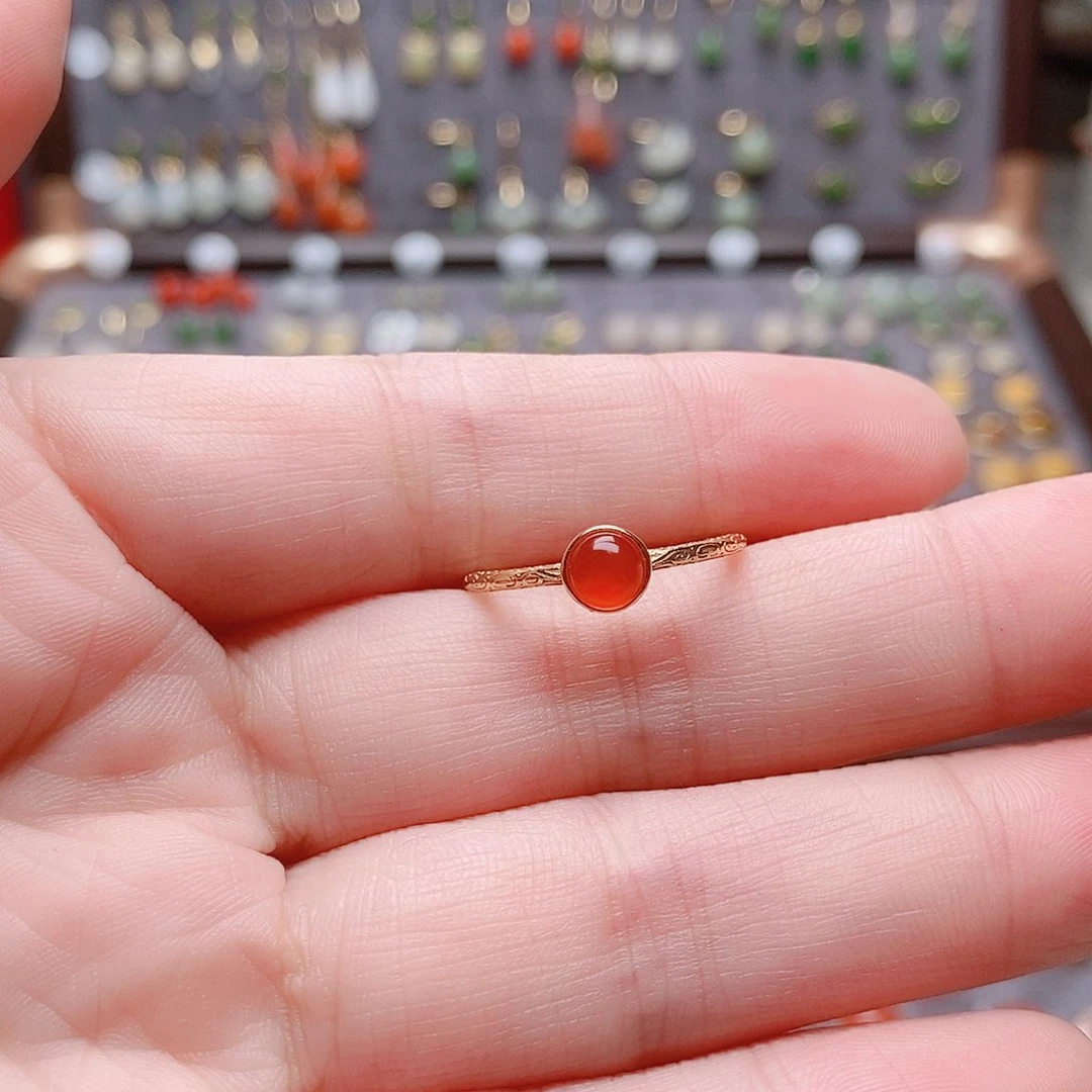 和田玉银S925镶嵌耳饰