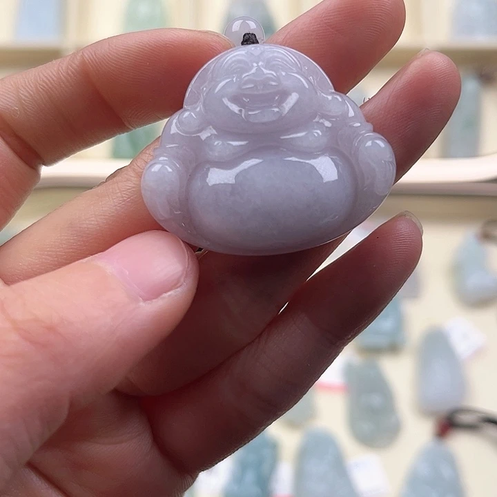 翡翠颈饰未镶嵌静**兰天然