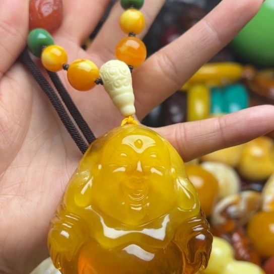琥珀手串未镶嵌蜜蜡
