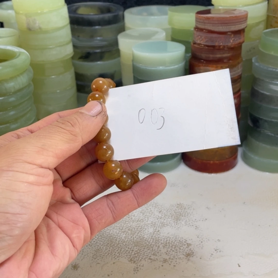 【闪购商品】未镶嵌蛇纹石玉珠宝半成品勇*哥