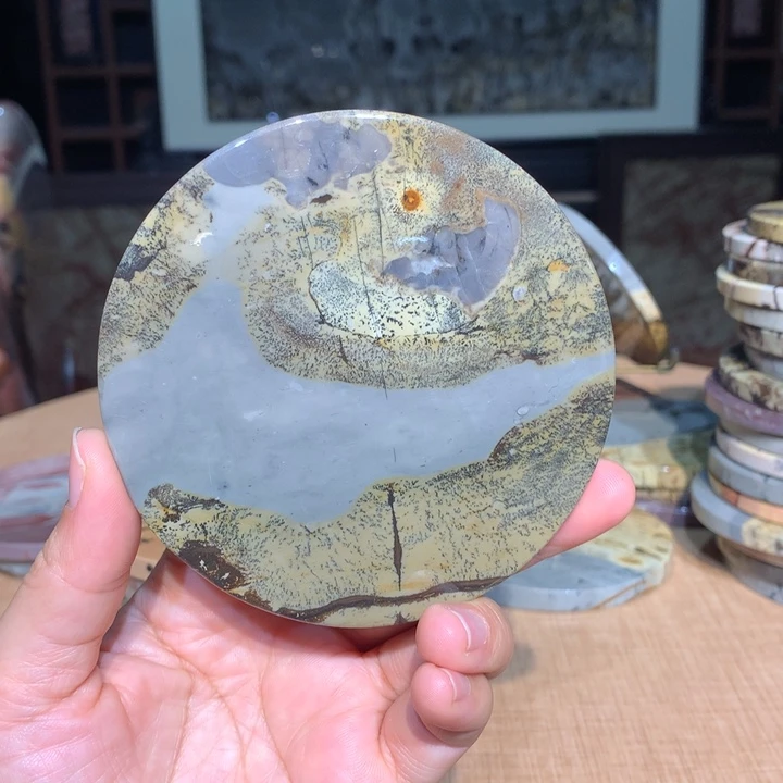 ，广西国画石摆件，收藏观赏