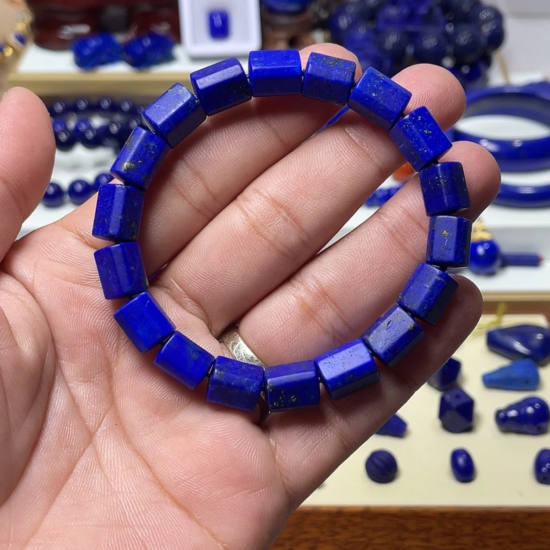 青金石未镶嵌8mm随型手串