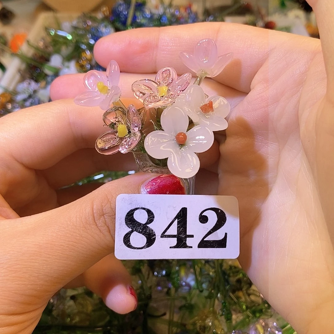 琉璃手工艺品842花瓶