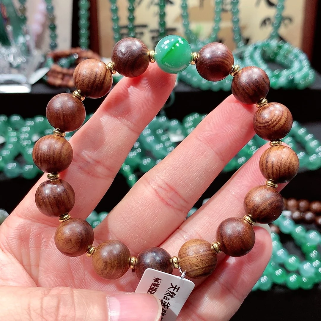 翡翠未镶嵌手链卡11.8