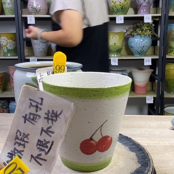 景德镇高温陶瓷花盆