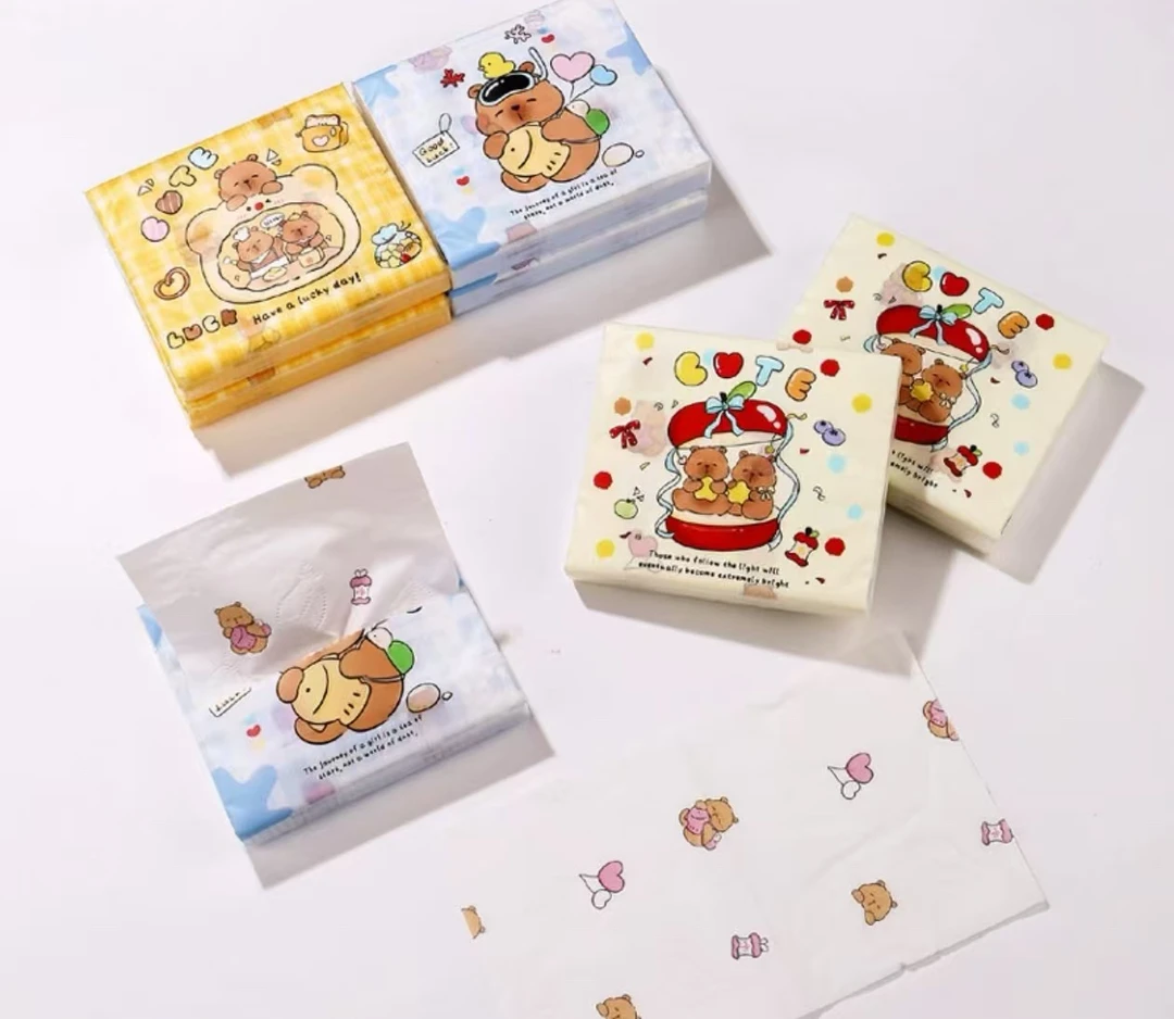 【对对碰】可爱卡通迷你小包便携式纸巾